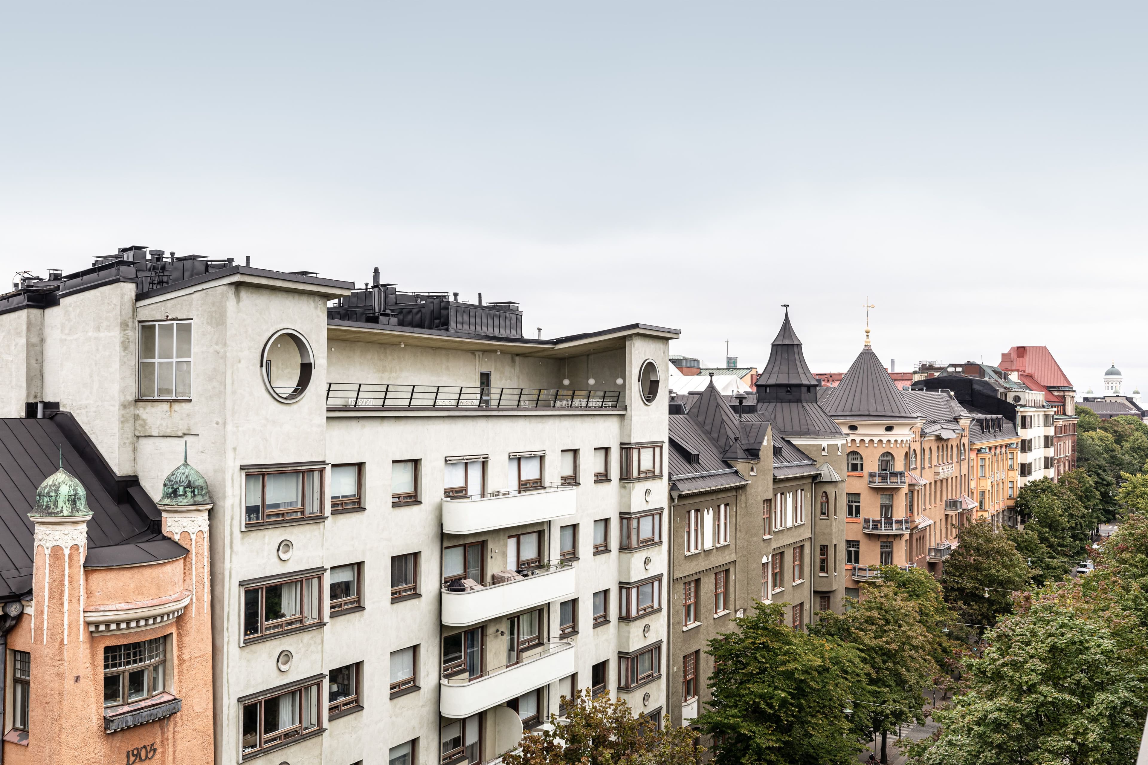 Lapland Hotels Bulevardi Lapland Penthouse Suite parveke näkymät