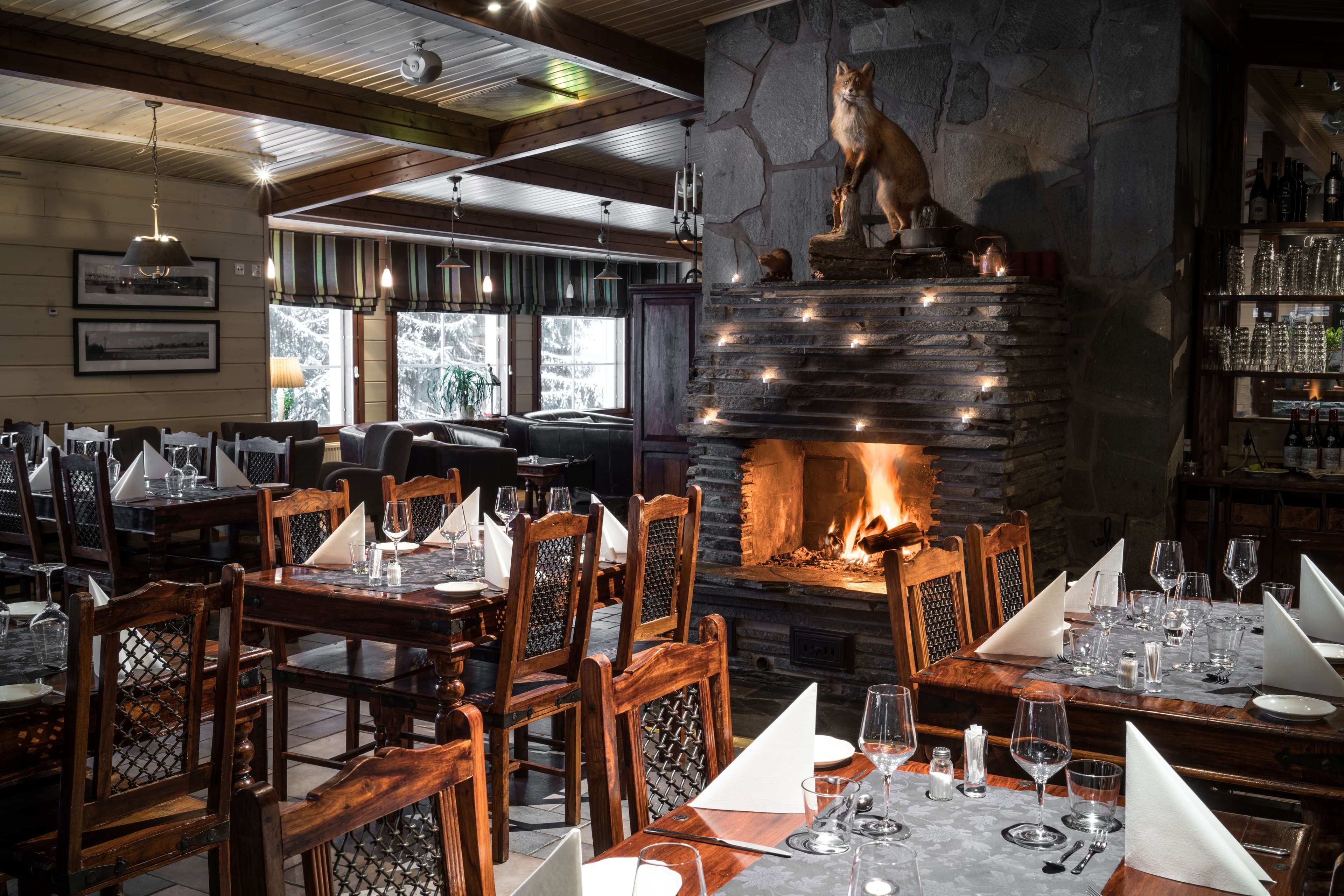 Lapland Hotels Ounasvaara Chalets restaurant Thulia